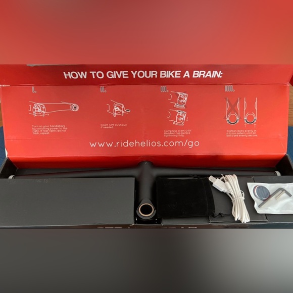 NWOT Helios Straight Bar - Smart Bicycle Handlebars - Picture 2 of 7